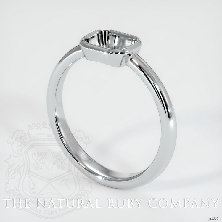 14K White Gold Men's Ring Setting
