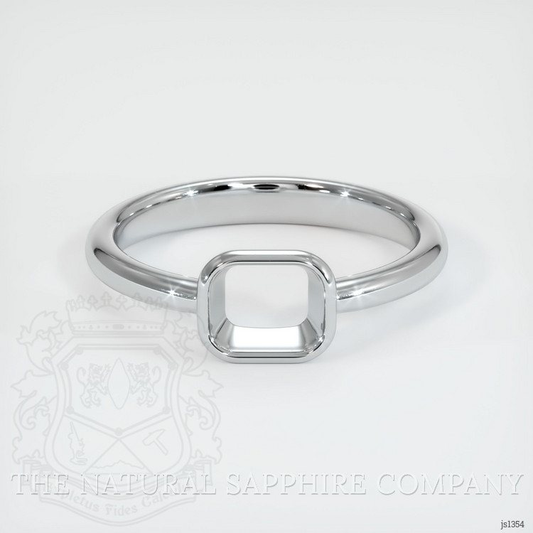 14K White Gold Men's Ring Setting