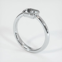 Men's Emerald Ring 3.45 Ct., 18K White Gold Combination Setting