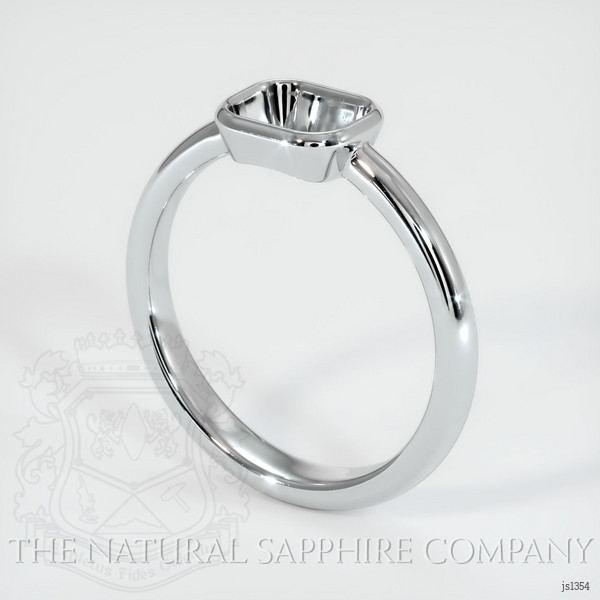 Men's Emerald Ring 3.26 Ct. 18K White Gold