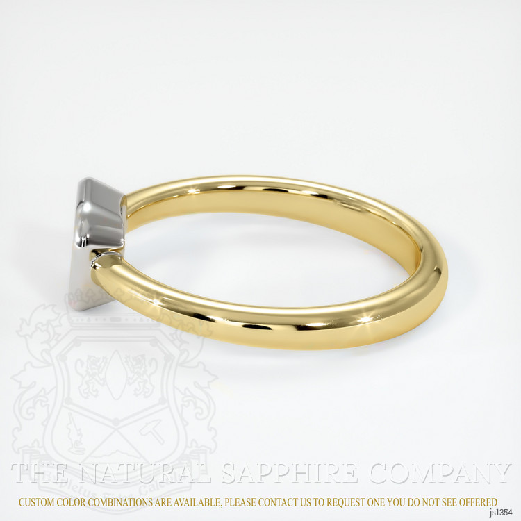 14K White & Yellow Men's Ring Setting