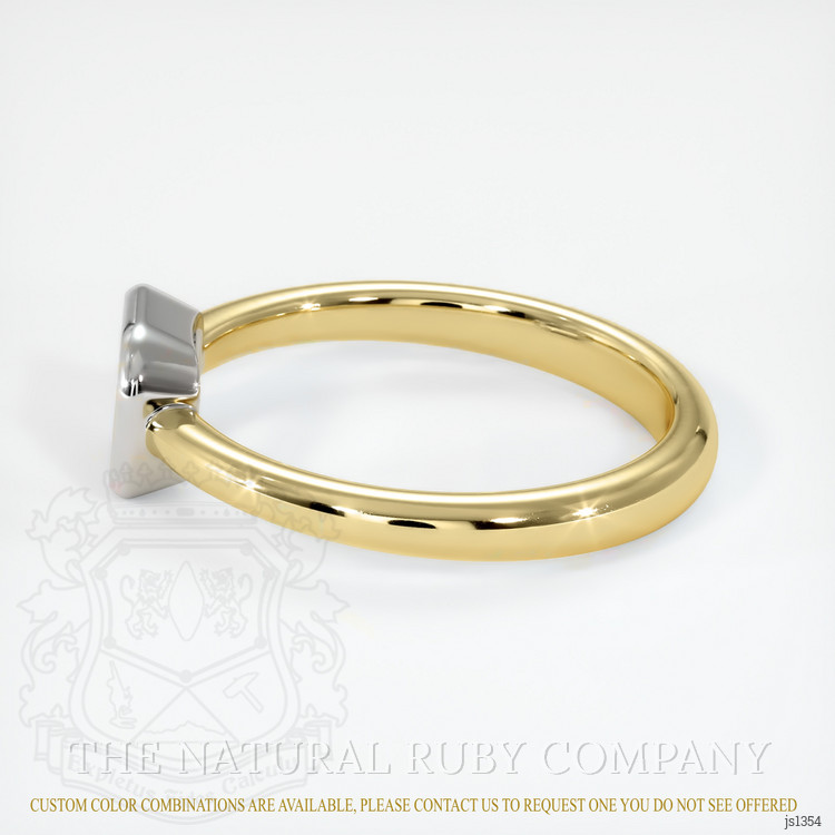14K White & Yellow Men's Ring Setting
