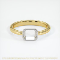18K White & Yellow Men's Ring Setting Image