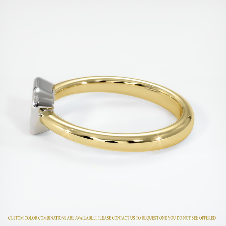 18K White & Yellow Men's Ring Setting