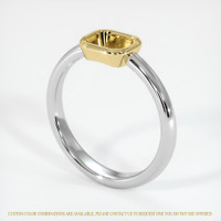 14K Yellow & White Men's Ring Setting Video