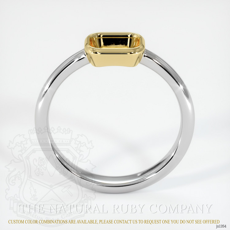 18K Yellow & White Men's Ring Setting