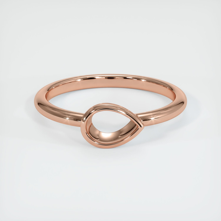 14K Rose Gold Vedic Ring Setting