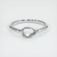 14K White Gold Vedic Ring Setting Image