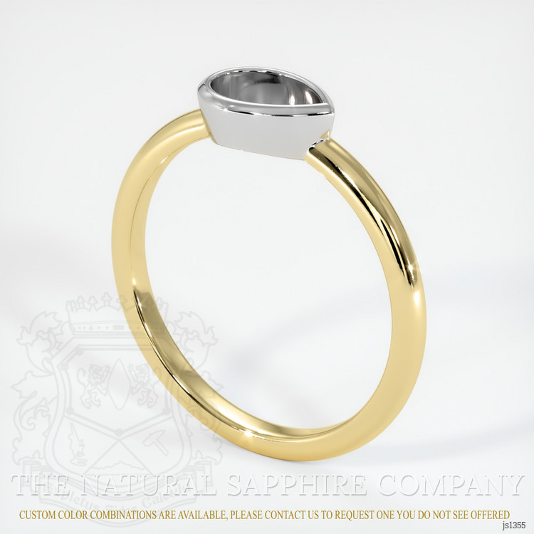 14K White & Yellow Vedic Ring Setting