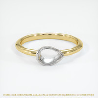 14K White & Yellow Vedic Ring Setting Image