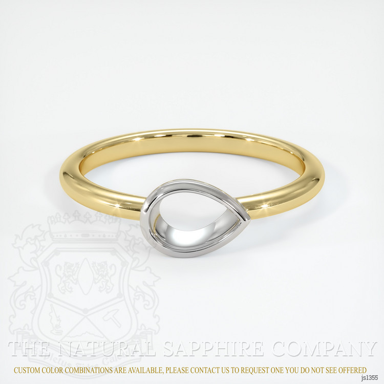 14K White & Yellow Vedic Ring Setting