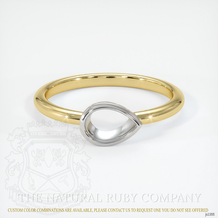 14K White & Yellow Vedic Ring Setting