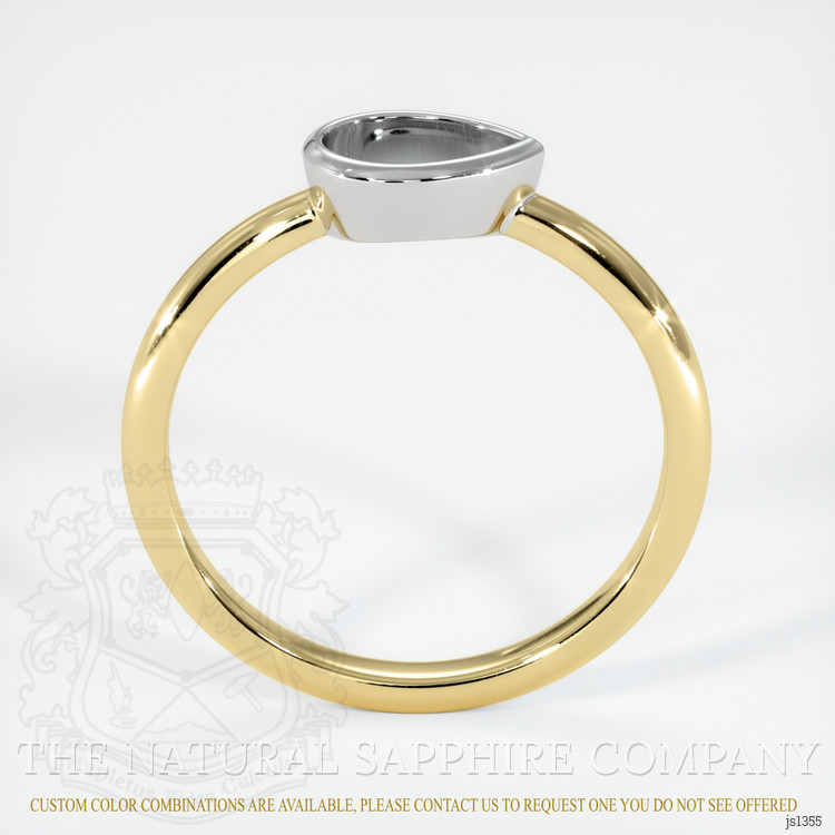 14K White & Yellow Vedic Ring Setting