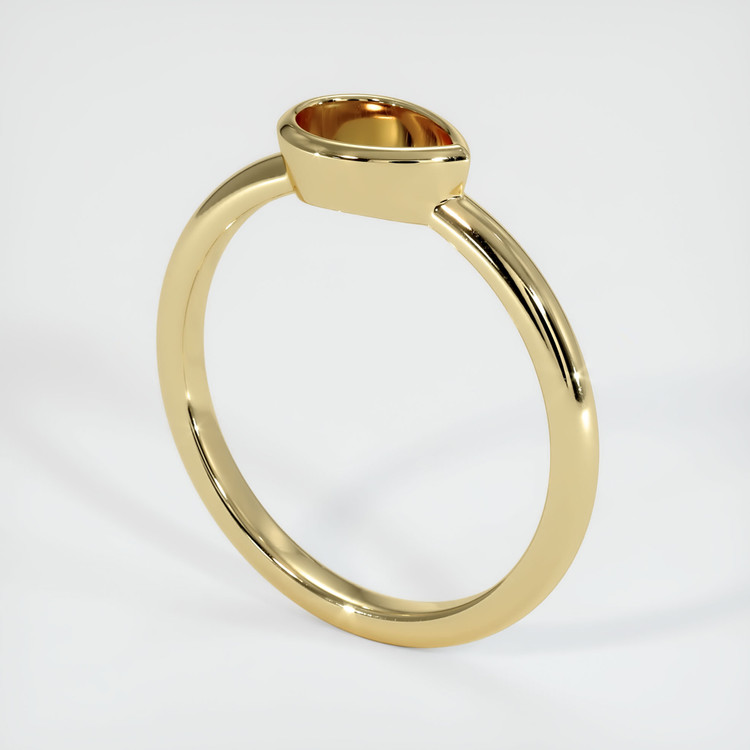 14K Yellow Gold Vedic Ring Setting