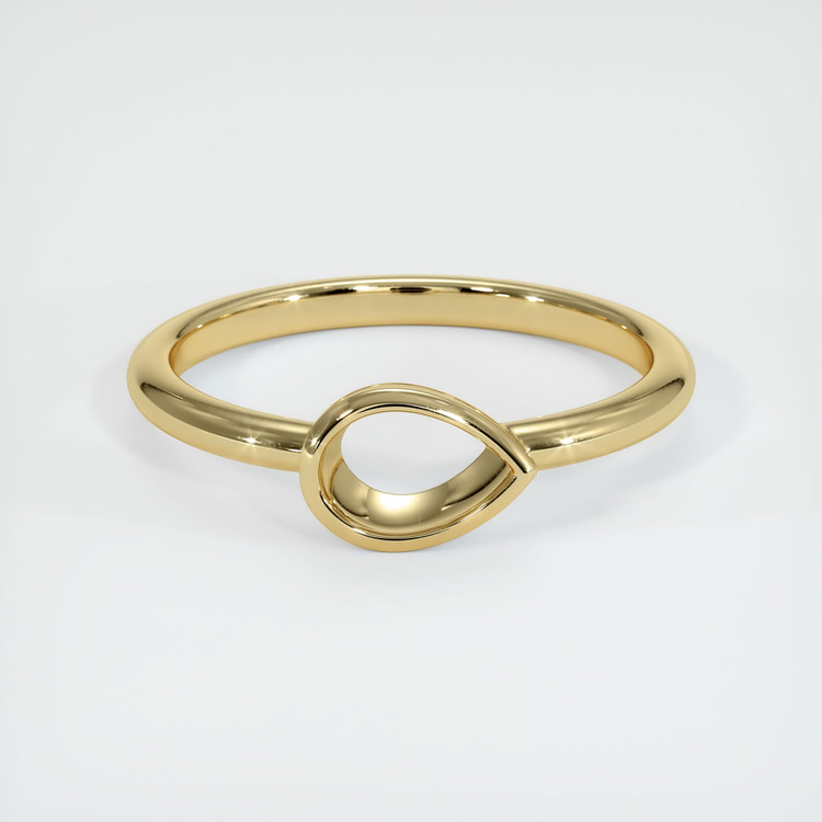 14K Yellow Gold Vedic Ring Setting