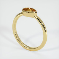 Vedic Emerald Ring 1.37 Ct., 18K Yellow Gold Combination Setting