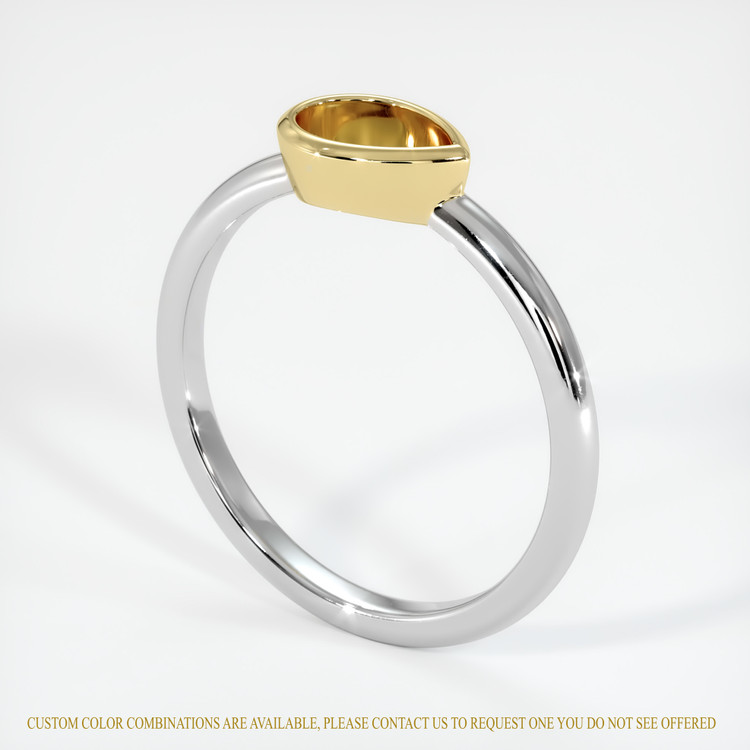 14K Yellow & White Vedic Ring Setting