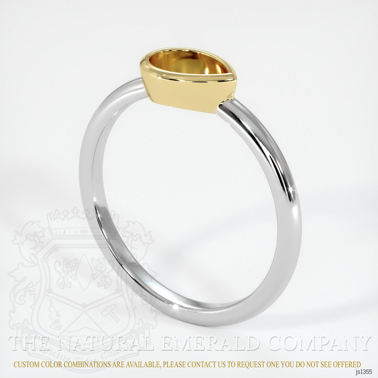 18K Yellow & White Vedic Ring Setting