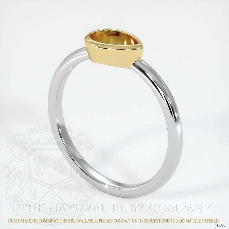 18K Yellow & White Vedic Ring Setting