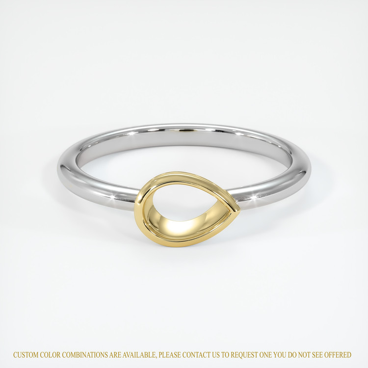 18K Yellow & White Vedic Ring Setting