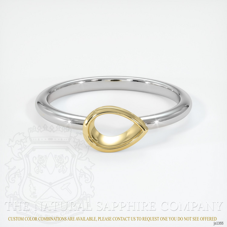 18K Yellow & White Vedic Ring Setting