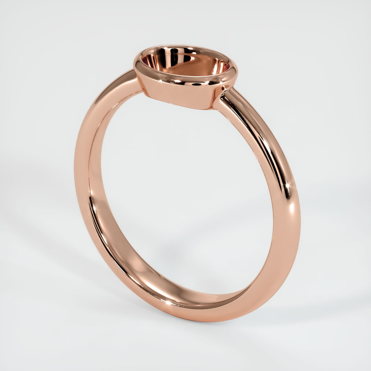 14K Rose Gold Men's Ring Setting