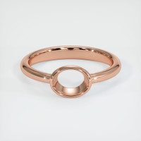 14K Rose Gold Men's Ring Setting Image
