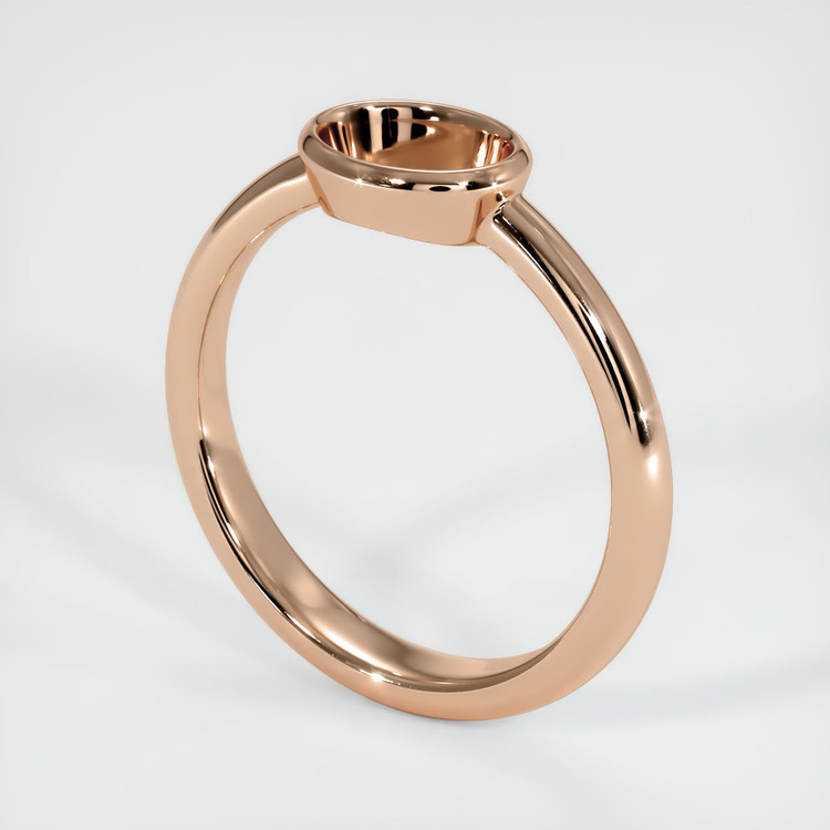 18K Rose Gold Men's Ring Setting