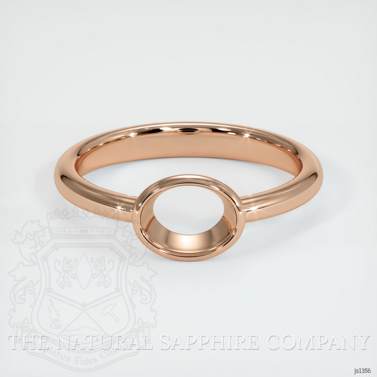 18K Rose Gold Men's Ring Setting