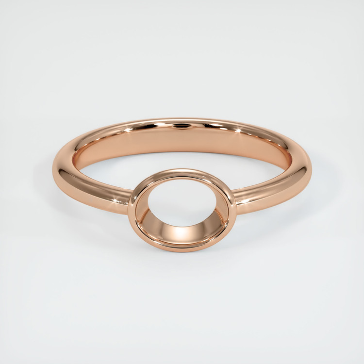 18K Rose Gold Men's Ring Setting