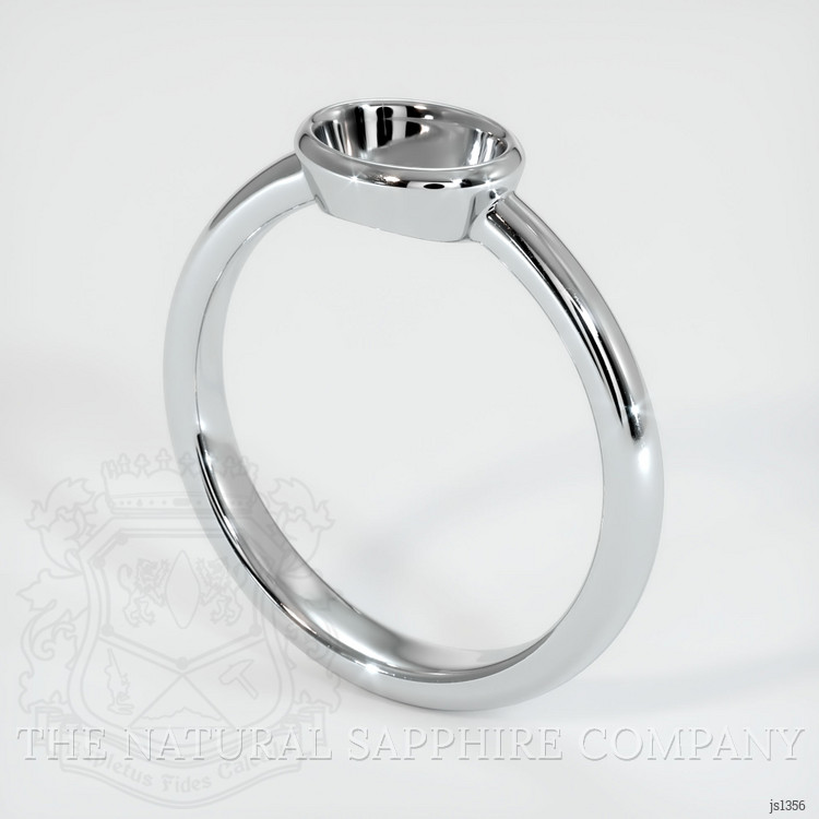 14K White Gold Men's Ring Setting