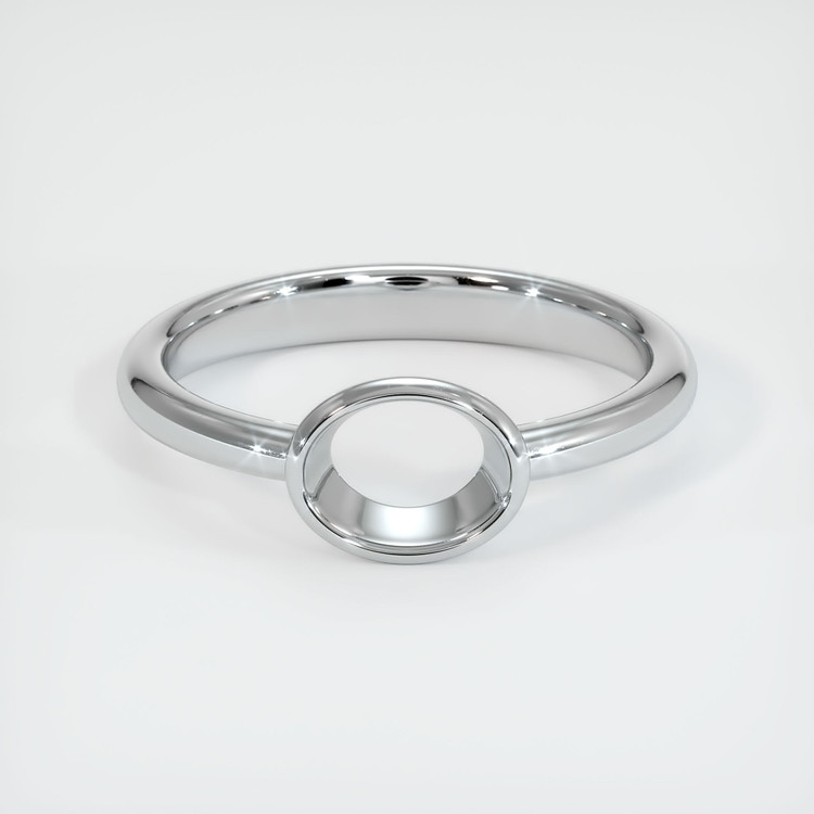 14K White Gold Men's Ring Setting
