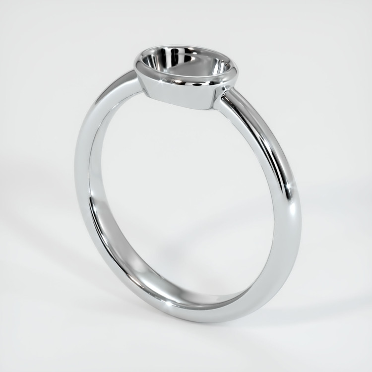 18K White Gold Men's Ring Setting
