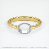 14K White & Yellow Men's Ring Setting Image