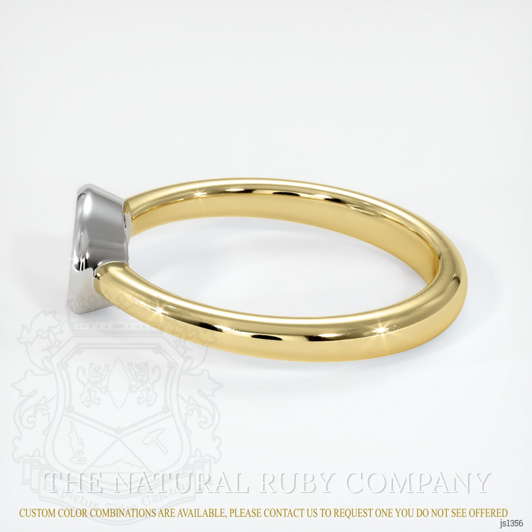 14K White & Yellow Men's Ring Setting