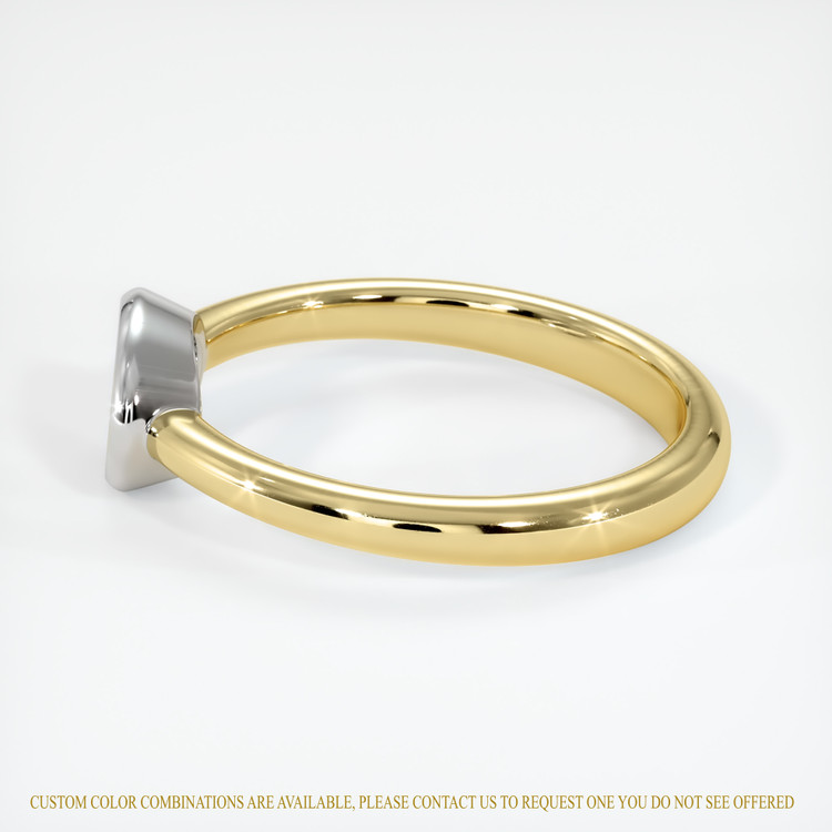 18K White & Yellow Men's Ring Setting