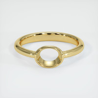 18K Yellow Gold Men's Ring Setting Image