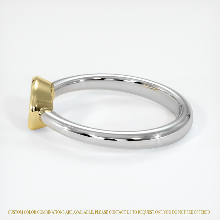 14K Yellow & White Men's Ring Setting