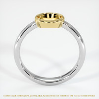 14K Yellow & White Men's Ring Setting Image