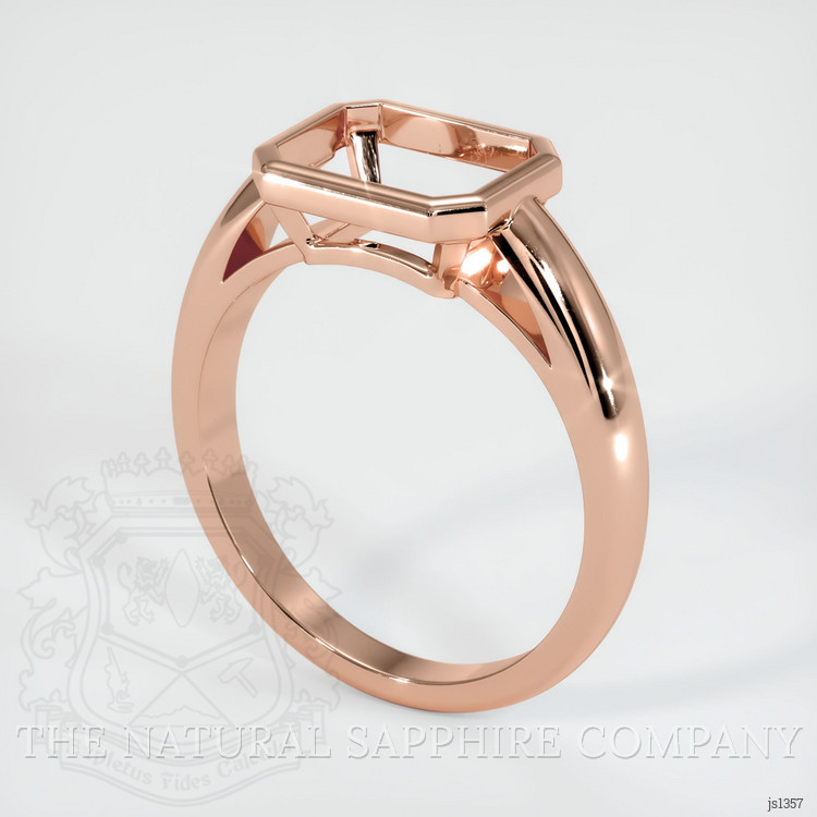 14K Rose Gold Men's Ring Setting
