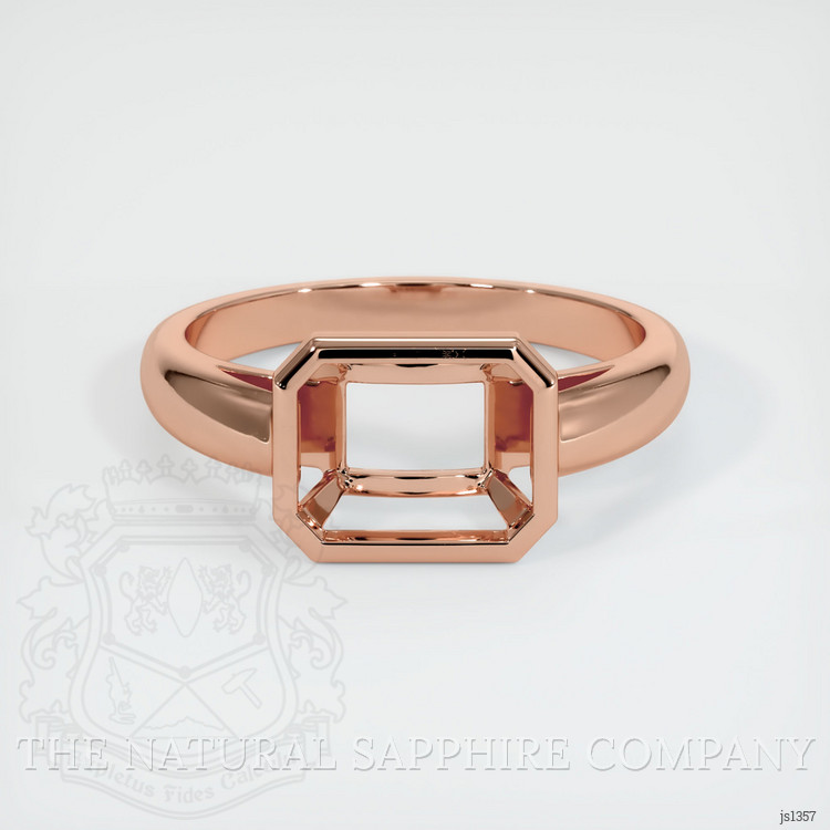 14K Rose Gold Men's Ring Setting