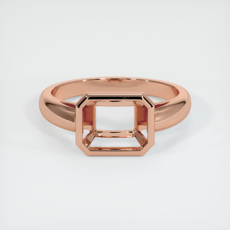14K Rose Gold Men's Ring Setting