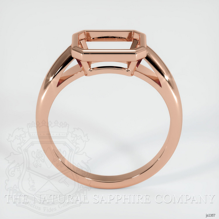 14K Rose Gold Men's Ring Setting