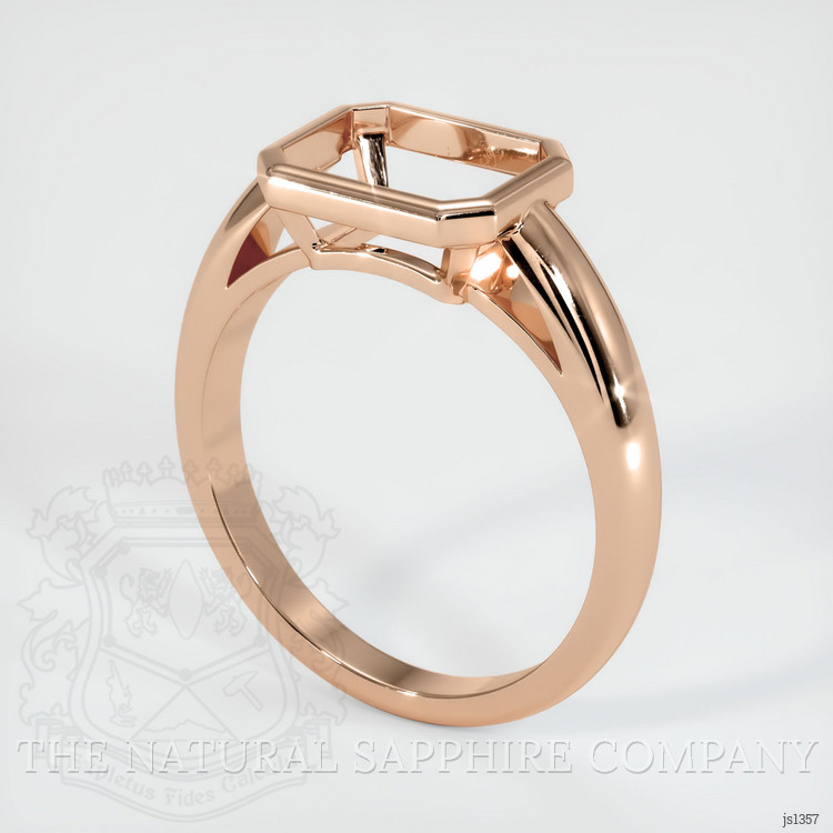 18K Rose Gold Men's Ring Setting