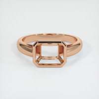 18K Rose Gold Men's Ring Setting Image