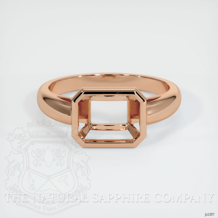 18K Rose Gold Men's Ring Setting