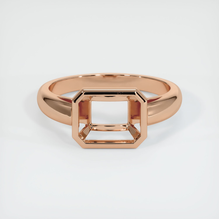 18K Rose Gold Men's Ring Setting