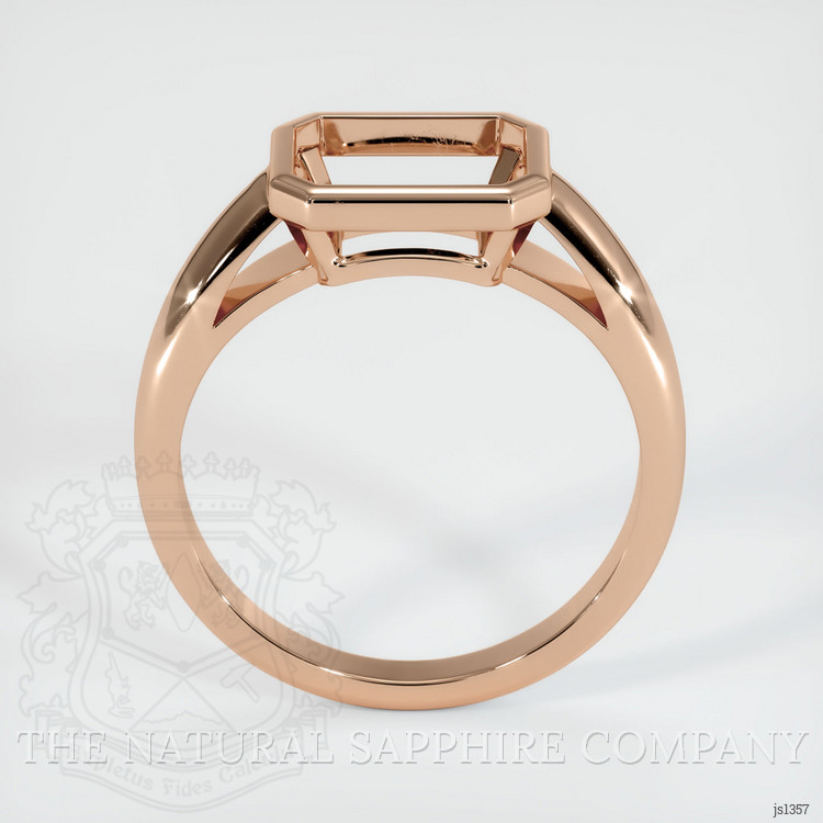 18K Rose Gold Men's Ring Setting