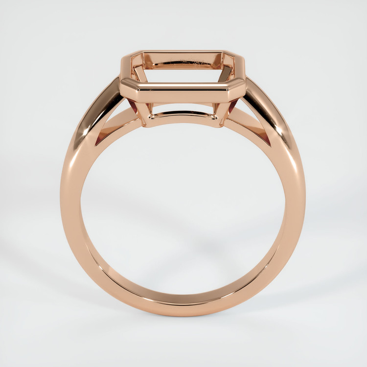 18K Rose Gold Men's Ring Setting