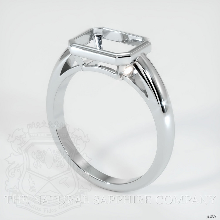 10K White Gold Men's Ring Setting